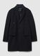 Black regular fit Chesterfield coat_4