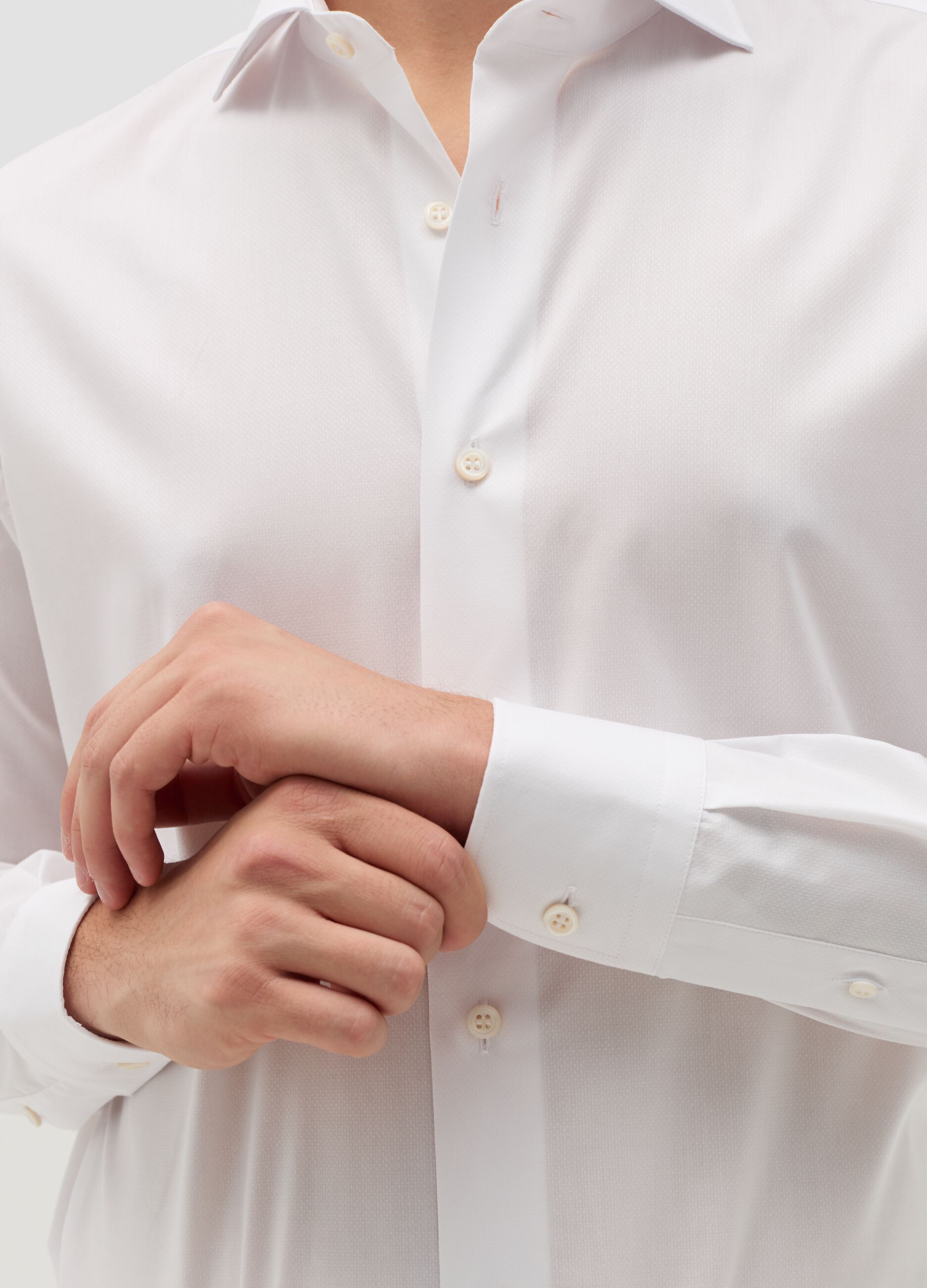 Camicie Slim Fit Uomo Bianco OVS