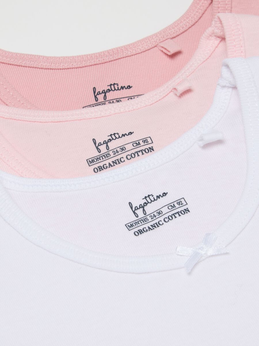 Tripack canottiere multicolor da neonato in puro cotone_3