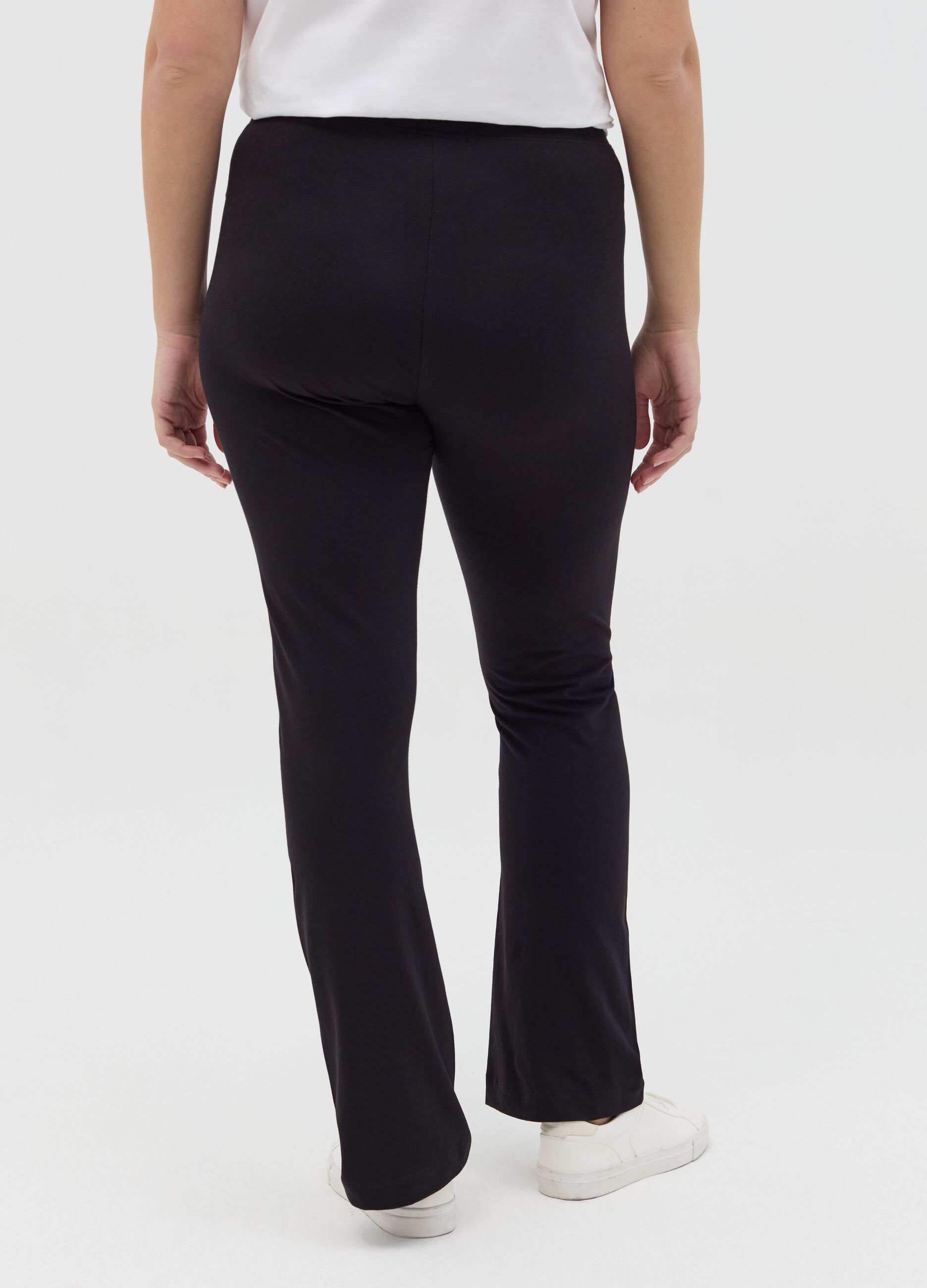 Curvy flare-fit stretch leggings