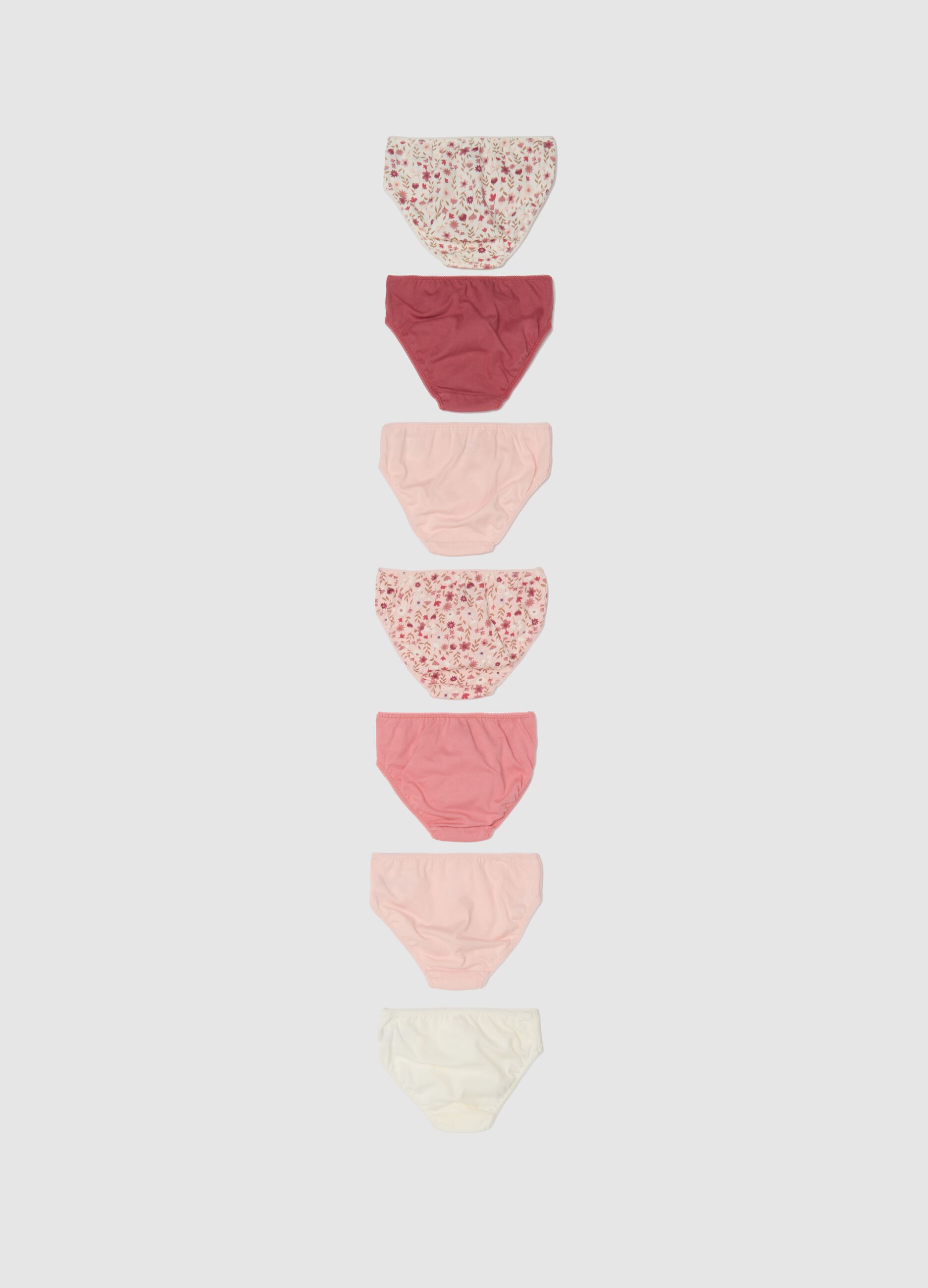 Multicolour pure cotton baby girl's underwear multipack