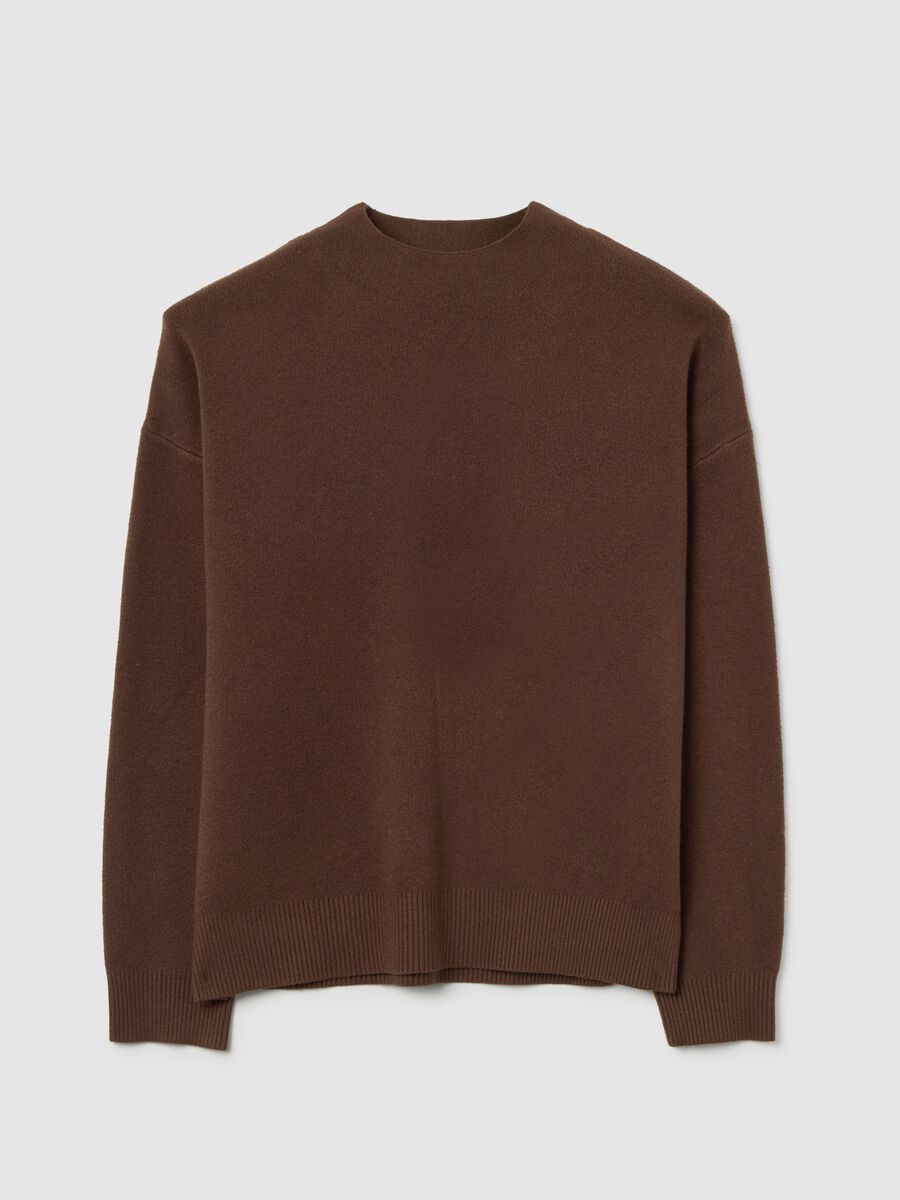 Regular fit brown sweater_4