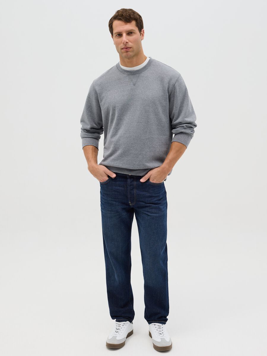 Oversized sweatshirt with round neck_1