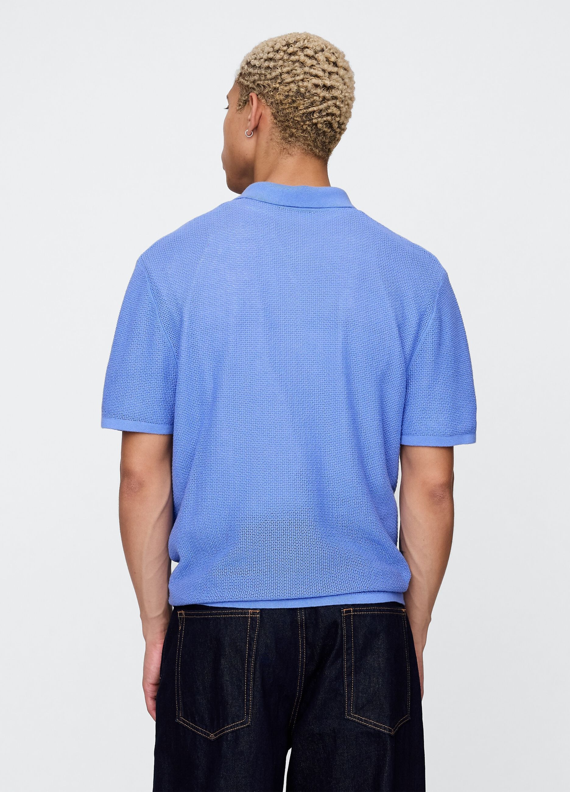 OVS Light Blue Short Sleeve Polo