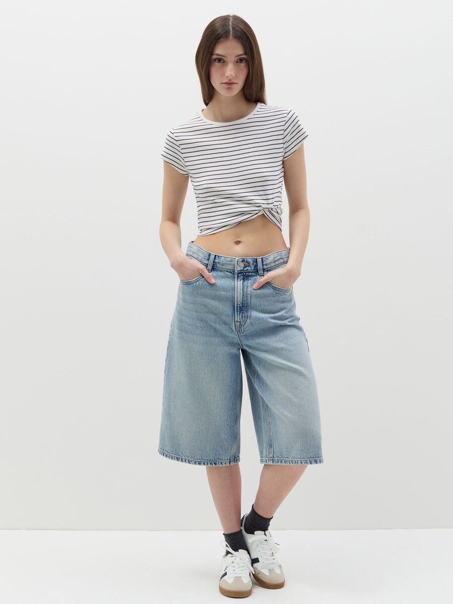 Cotton T-shirt with round neck_1