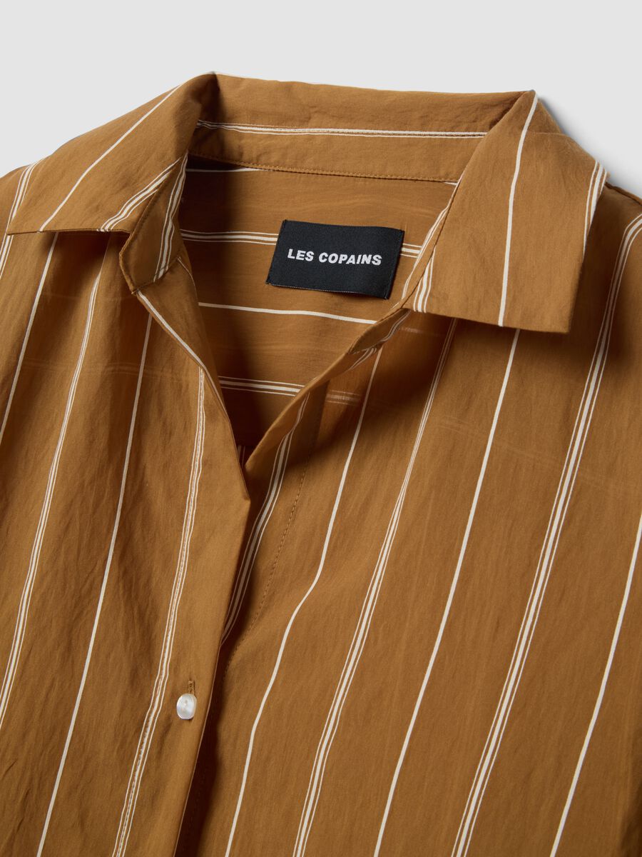 Camicia in misto lyocell a righe multicolor regular fit_1