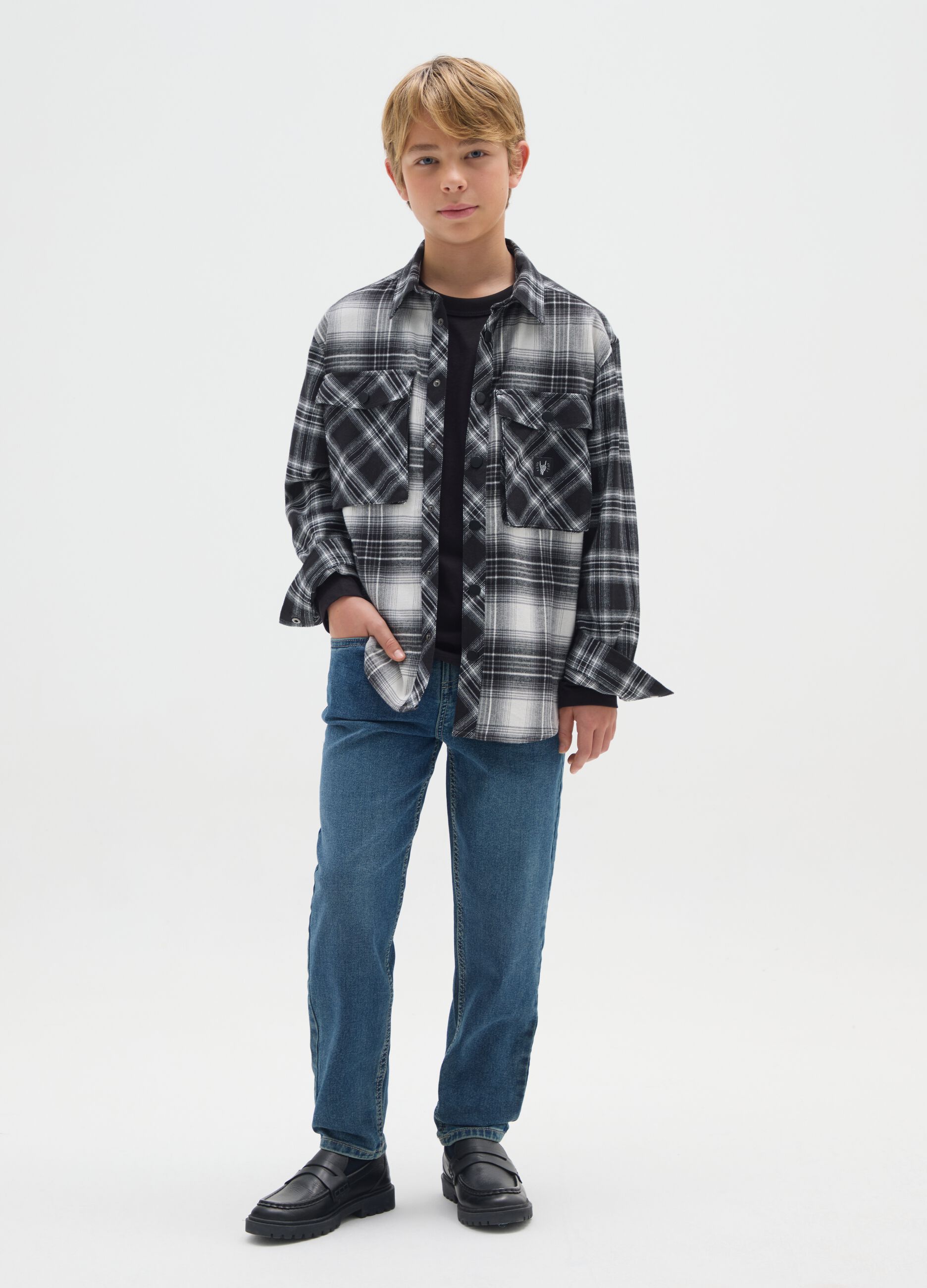 Boy's jeans in comfort fit denim