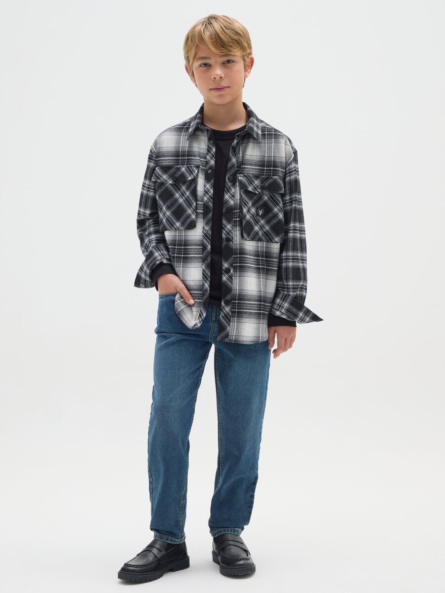 Jeans da ragazzo in denim comfort fit_0