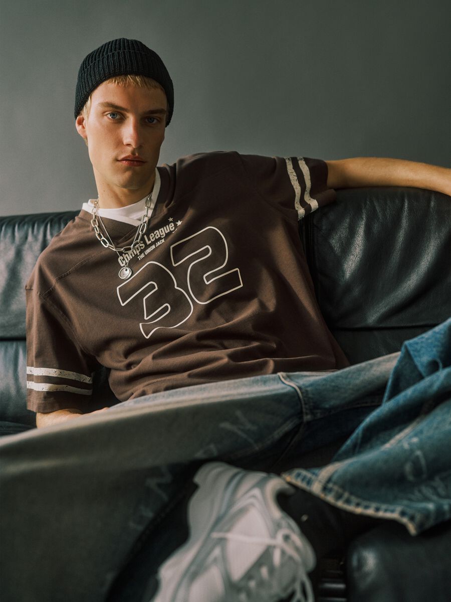 Brown Pure Cotton Regular Fit T-shirt_0