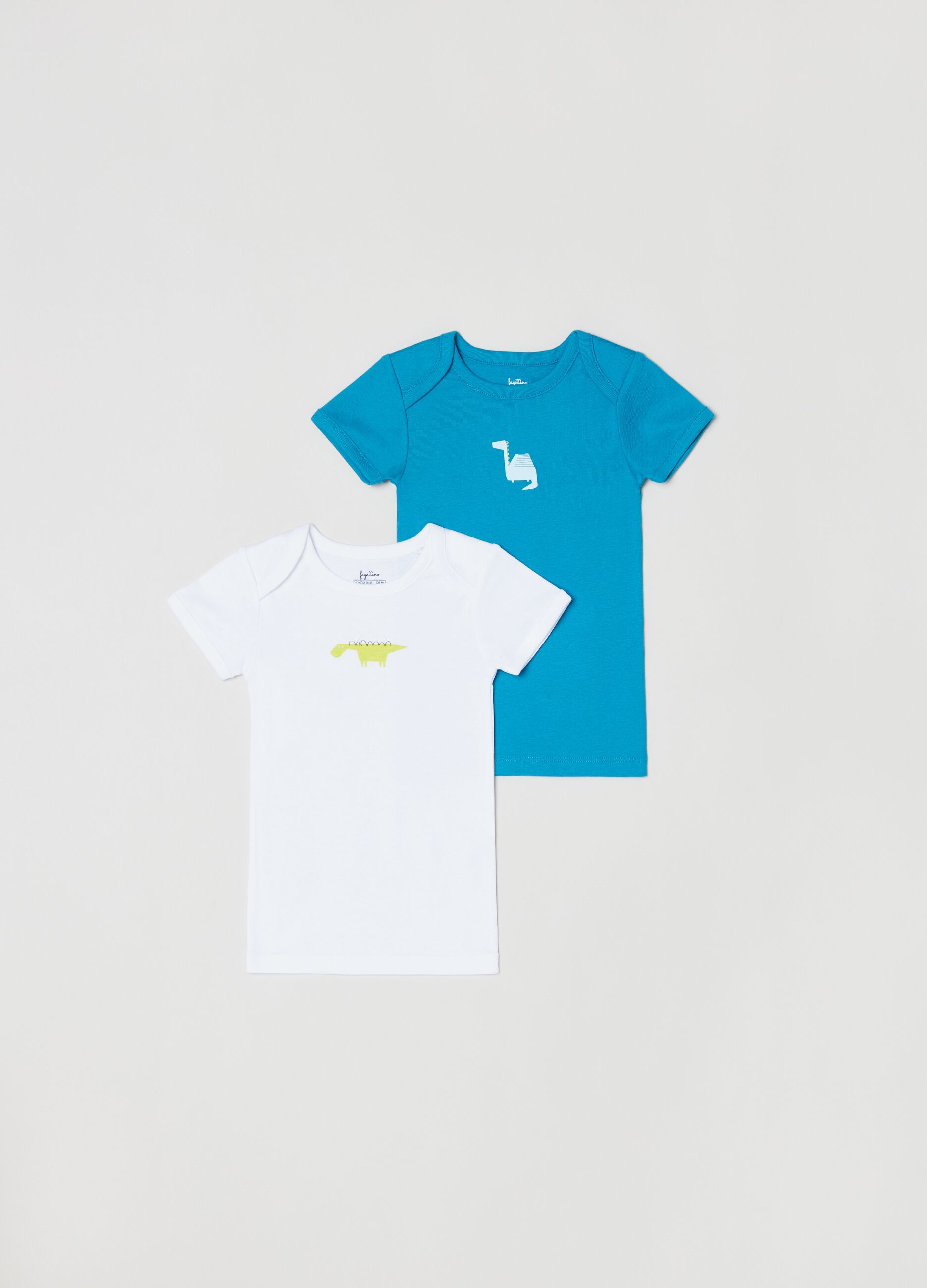Bipack t-shirt in cotone con stampa _0