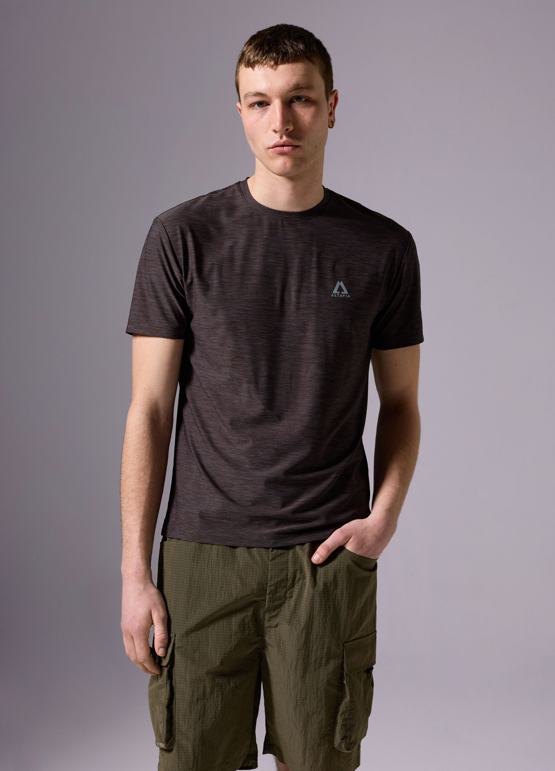 ALTAVIA WITH DEBORAH COMPAGNONI T-shirt in technical fabric