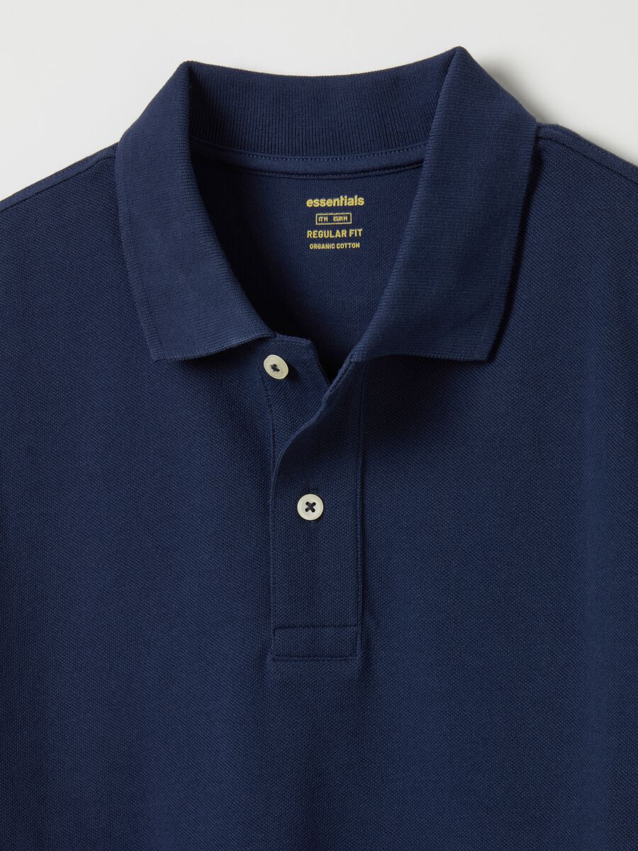 Polo shirt in organic cotton piquet_5