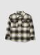 Camicia multicolor a quadri in puro cotone twill over fit_0