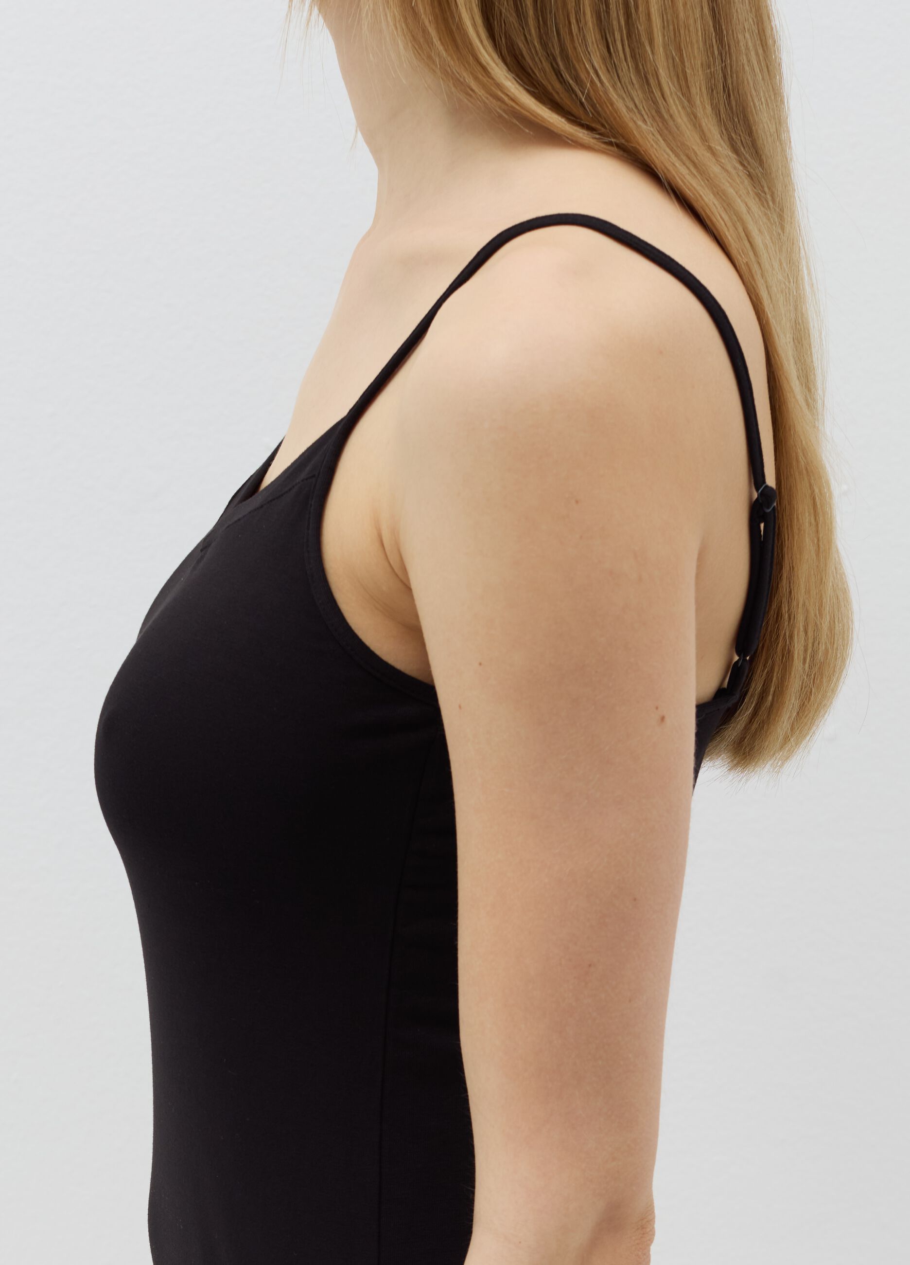 Vest with V neck
