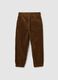 Children's Brown Velvet Trousers Regular Fit_1