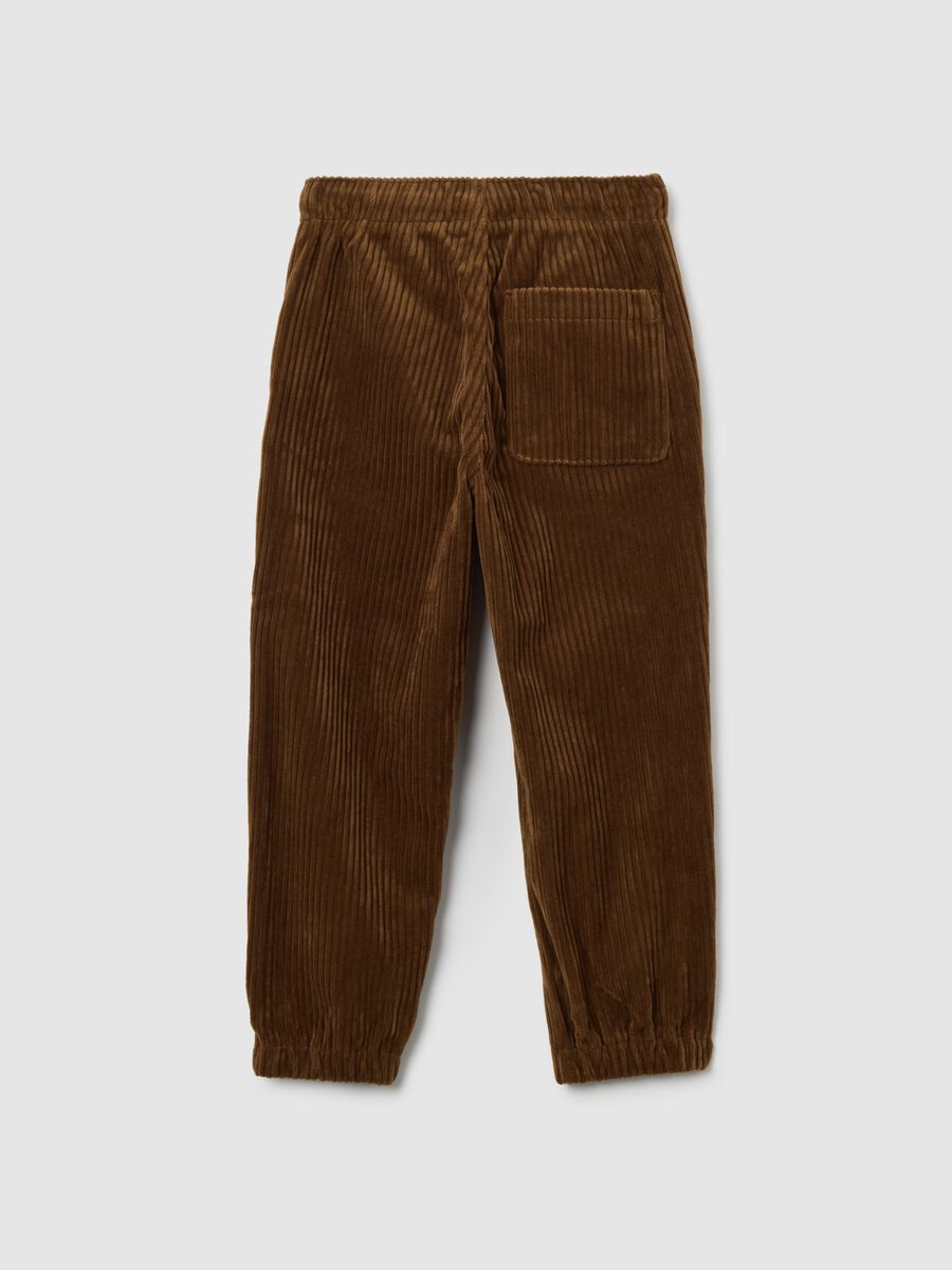 Children's Brown Velvet Trousers Regular Fit_1