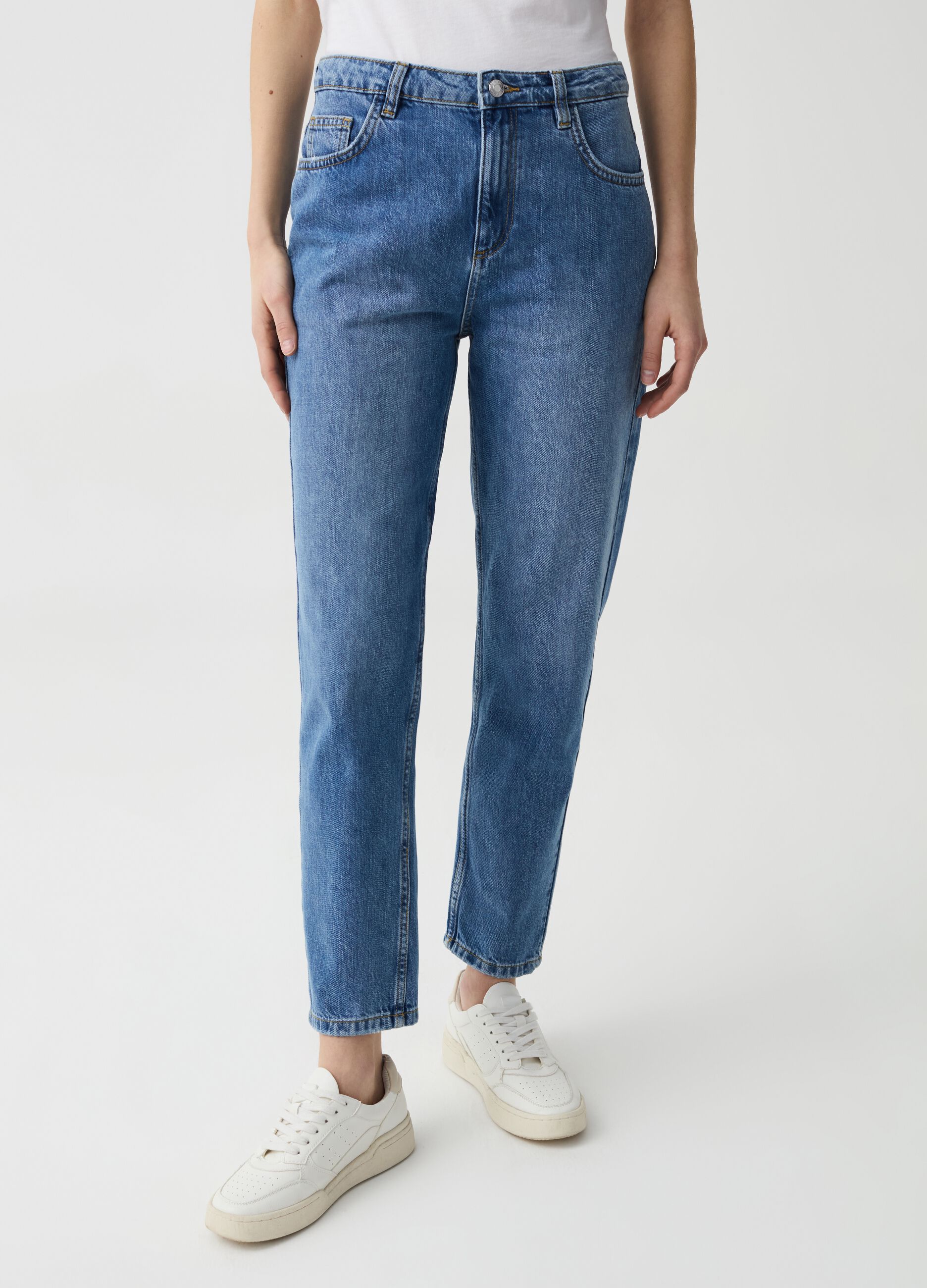 Jeans cropped straight fit