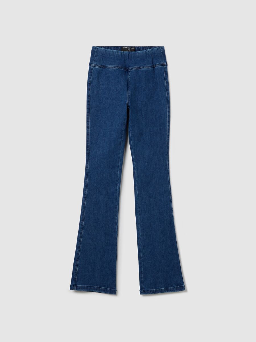 Flare-fit jeggings in stretch denim_4
