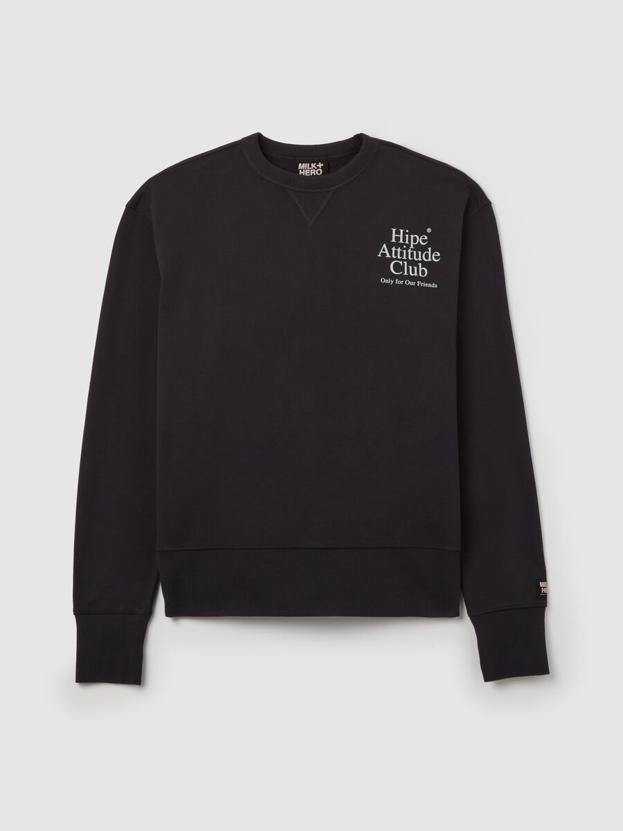 Round neck sweatshirt with print_4