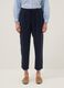Blue jogger trousers in pure viscose with regular fit_1