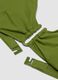 Green triangle bikini top in stretch fabric_5