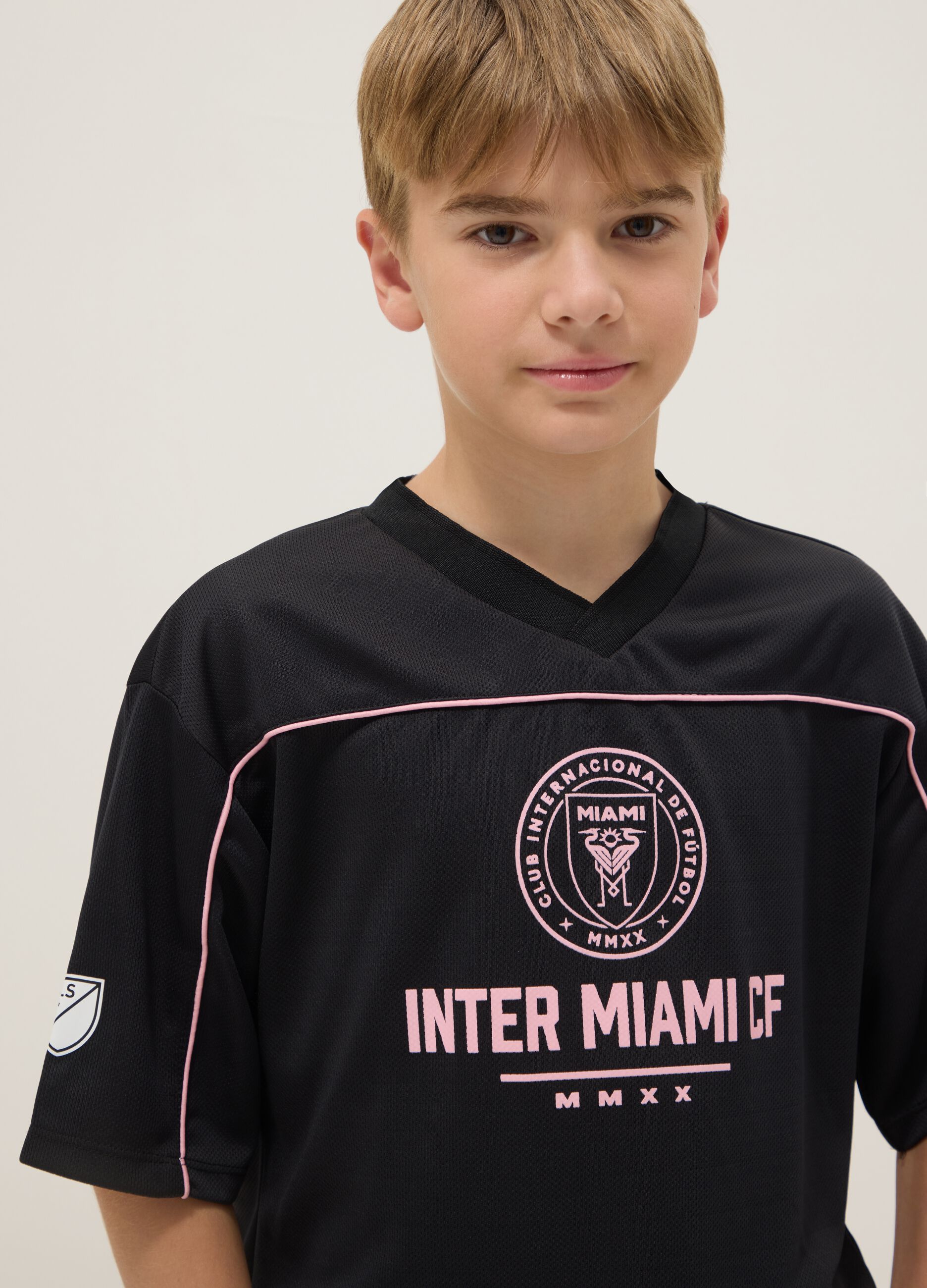 Inter Miami CF Black Cotton Regular Fit T-shirt