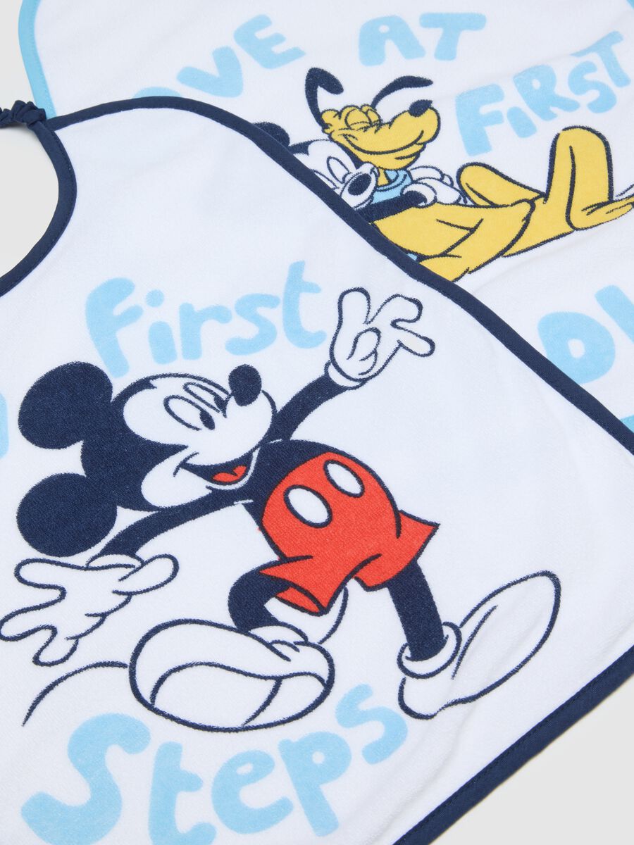 White Cotton Blend Bib Twin-Pack for Babies_1