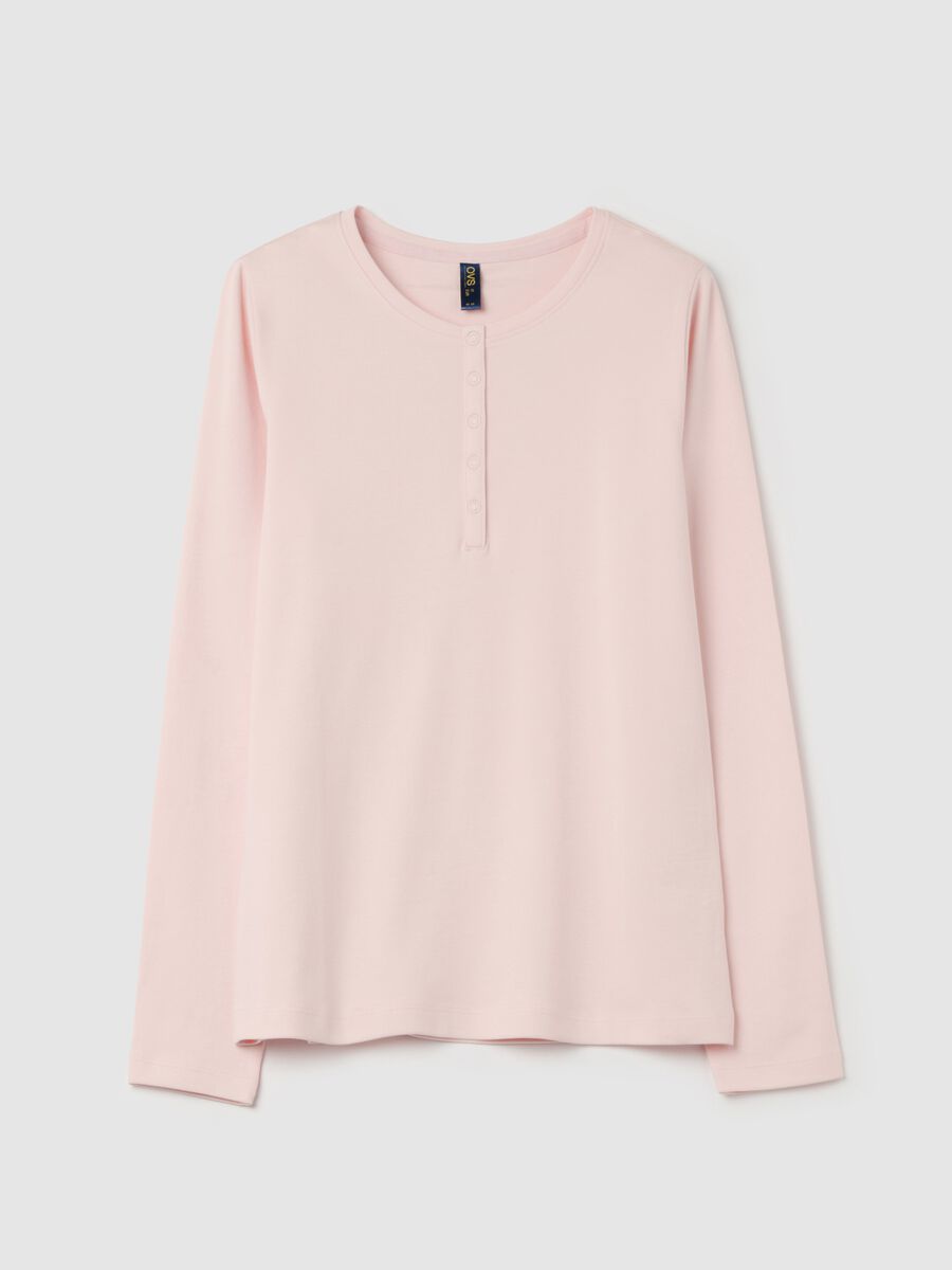 Pyjama top with granddad neckline._4