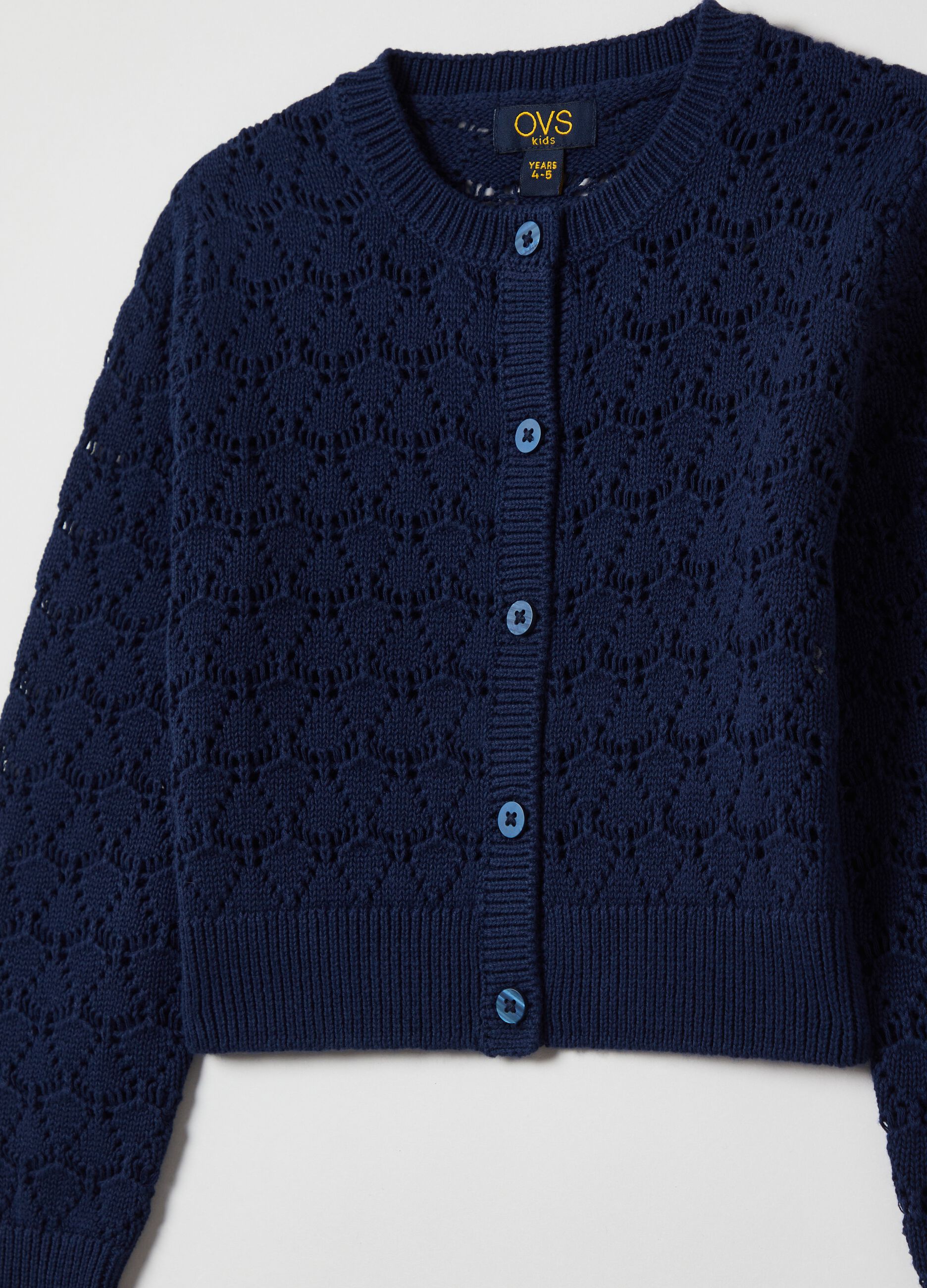 Cardigan in cotone pointelle_2