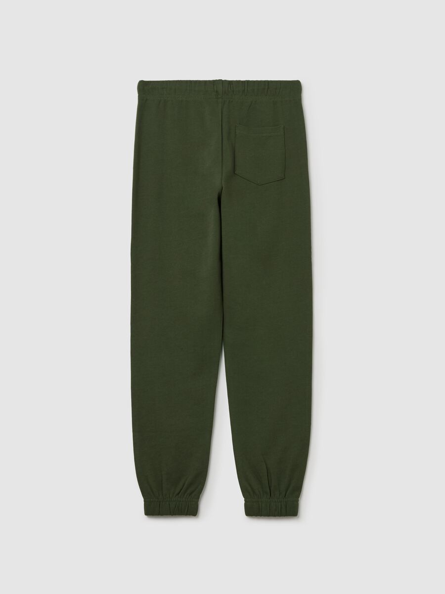Cotton joggers with drawstring_4