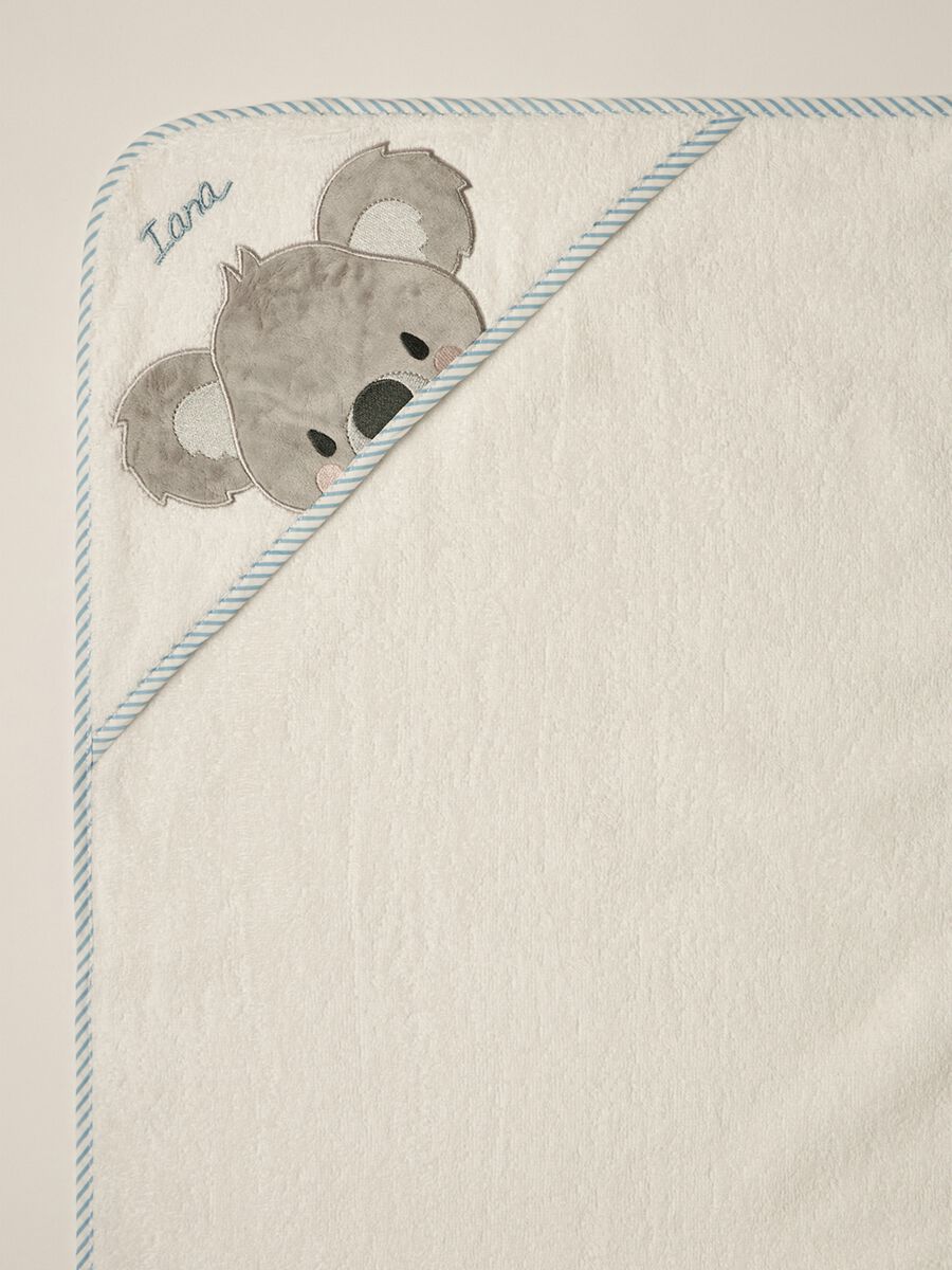 IANA newborn boy towel with corner_1