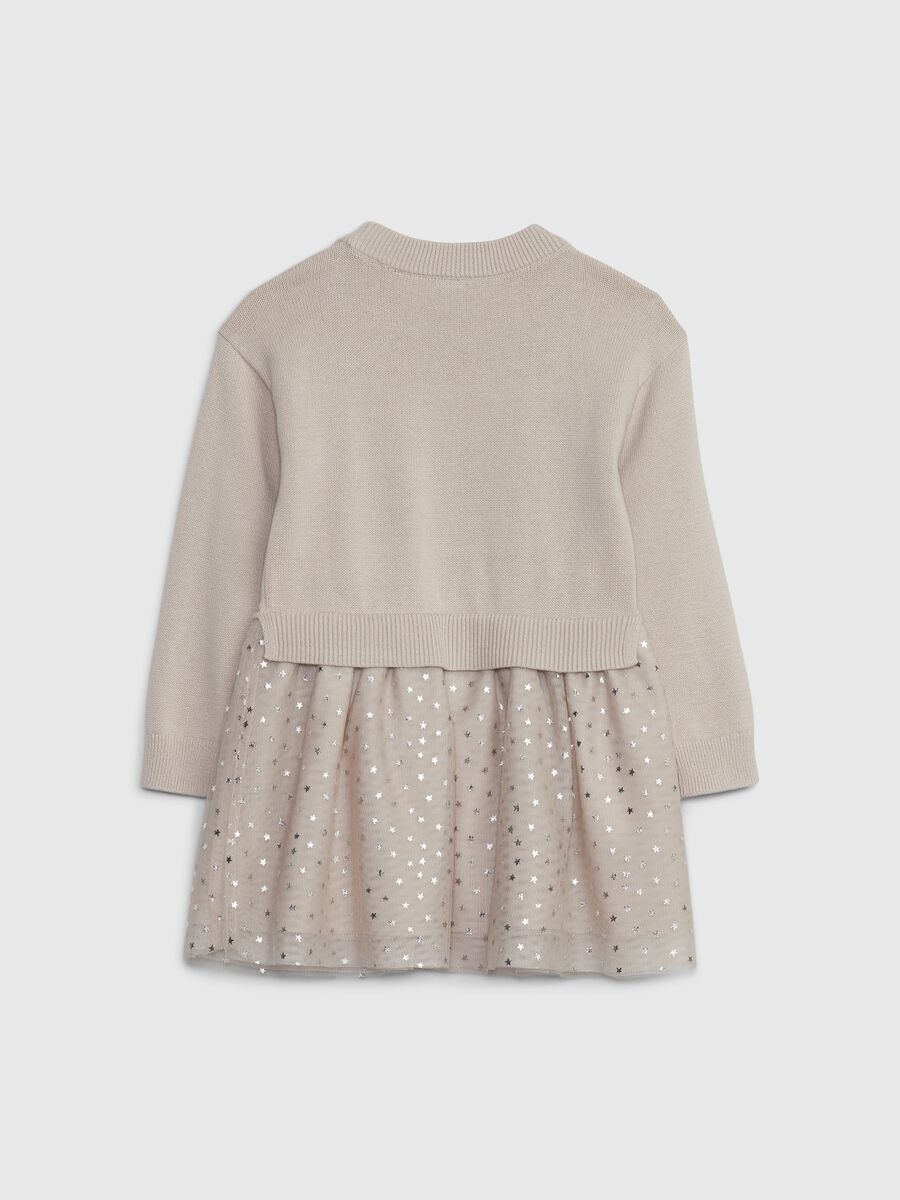 Abito combinato con gonna in tulle_1
