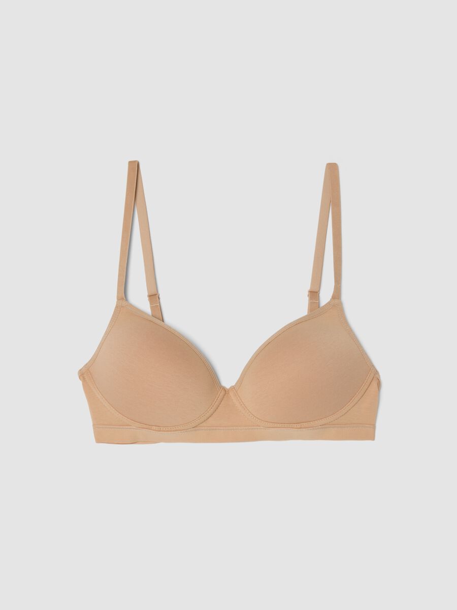 Reggiseno balconette in cotone elasticizzato_0
