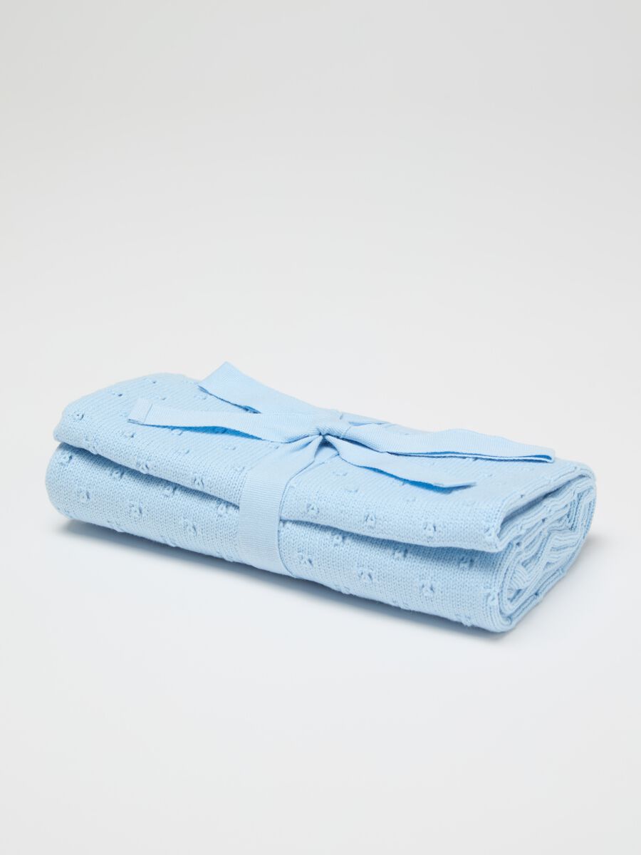 Knitted cotton blanket_0