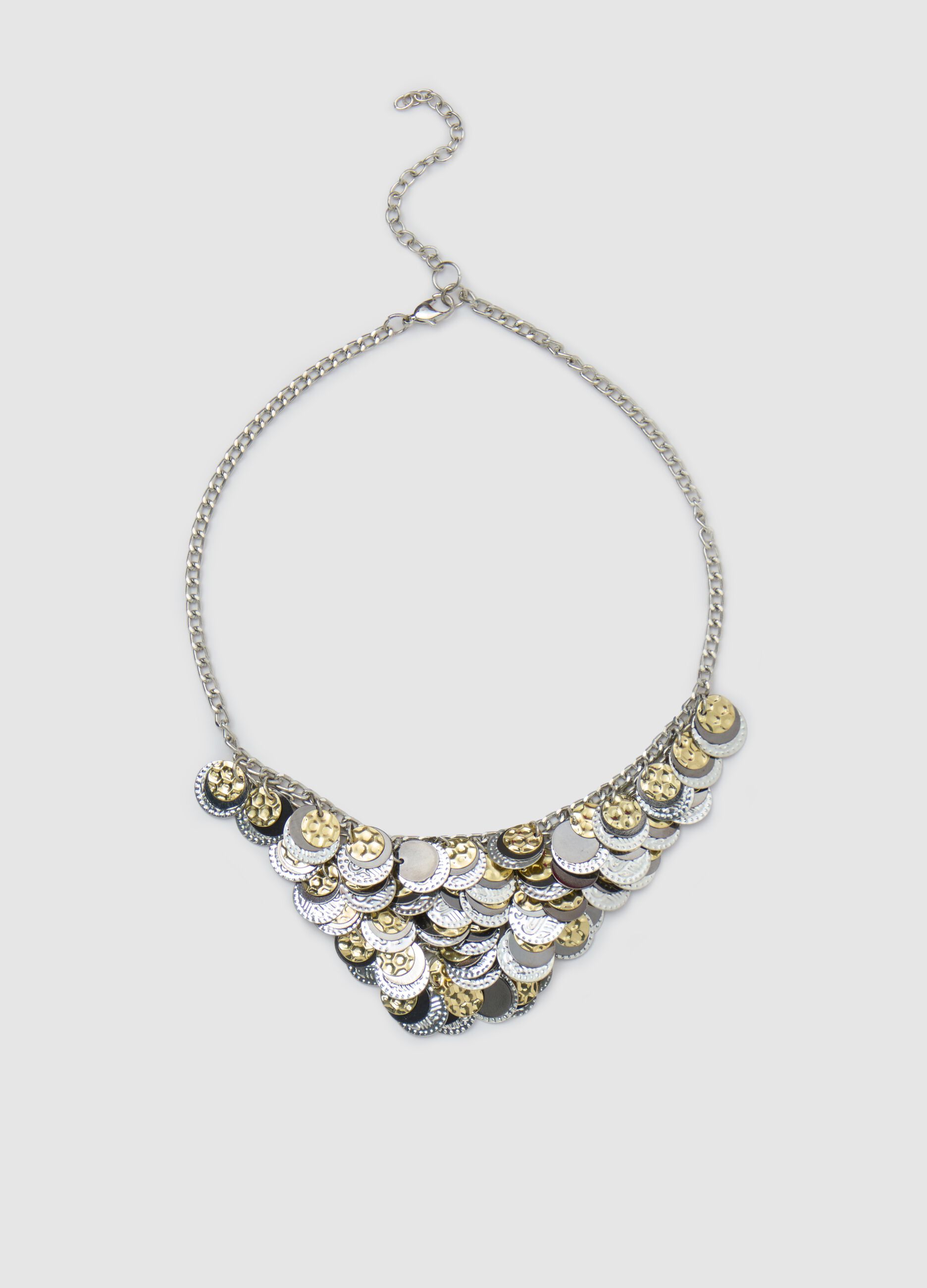 Collana con monete a strati