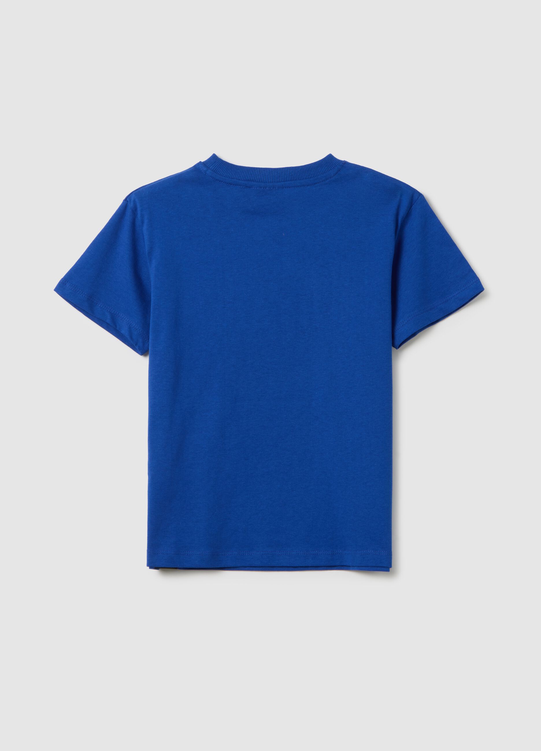 Children's blue pure cotton regular fit T-shirt with New York Knicks logo