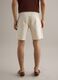 Beige pure cotton chino shorts, regular fit_2