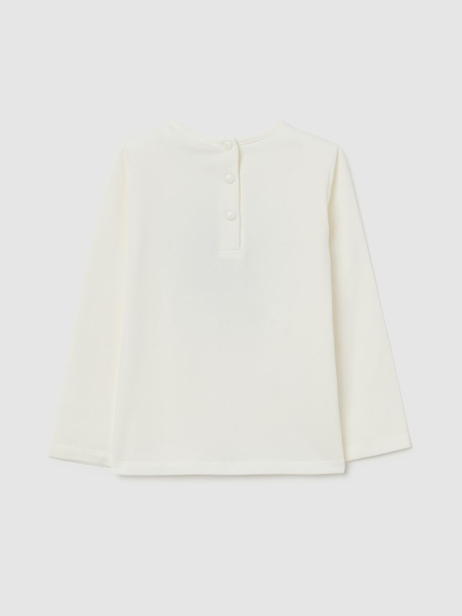 White Long Sleeve T-Shirt with Snoopy_1