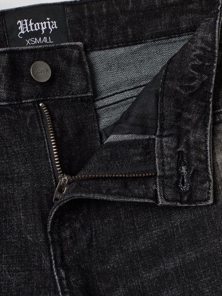 Slim Flare Denim Black Washed_6