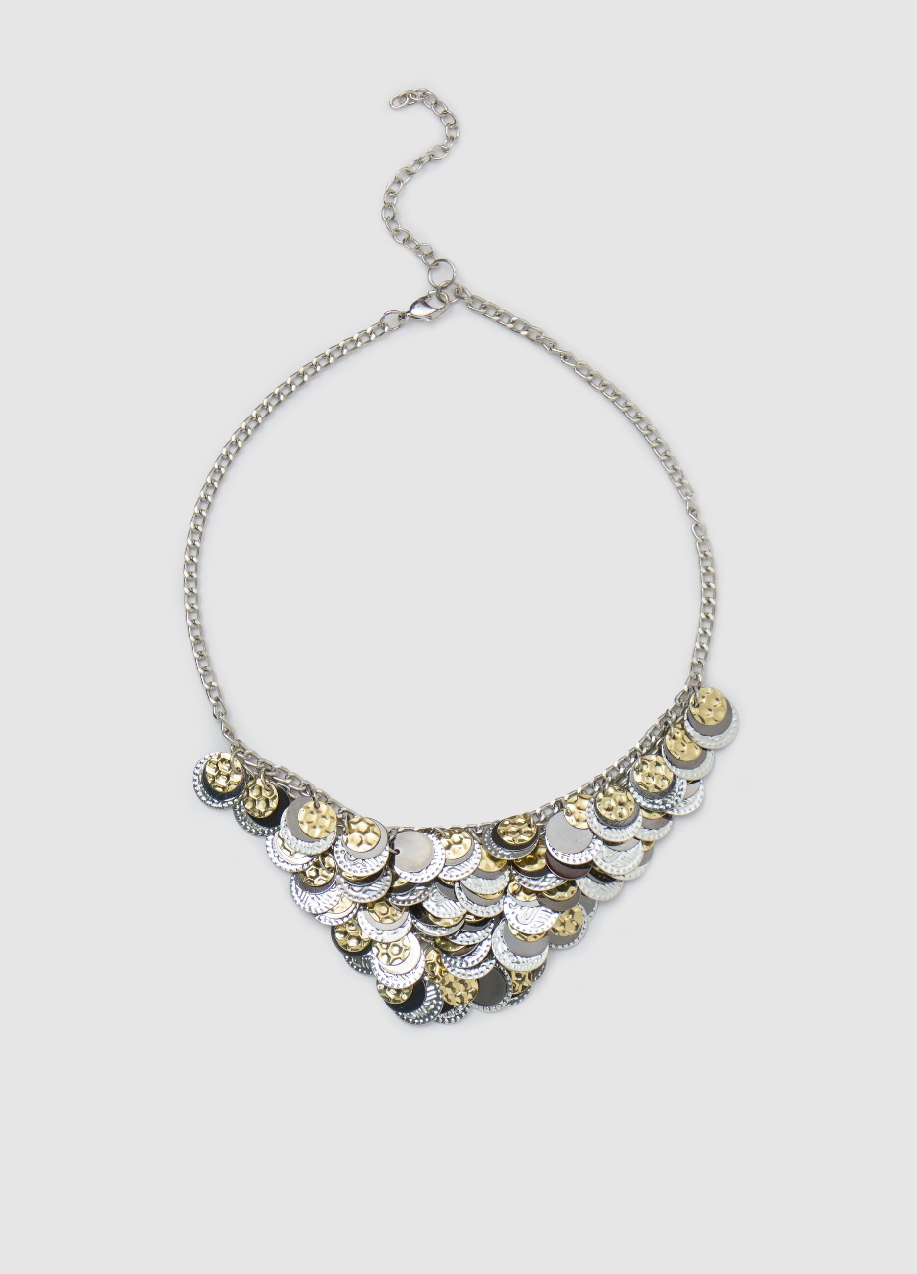 Collana con monete a strati