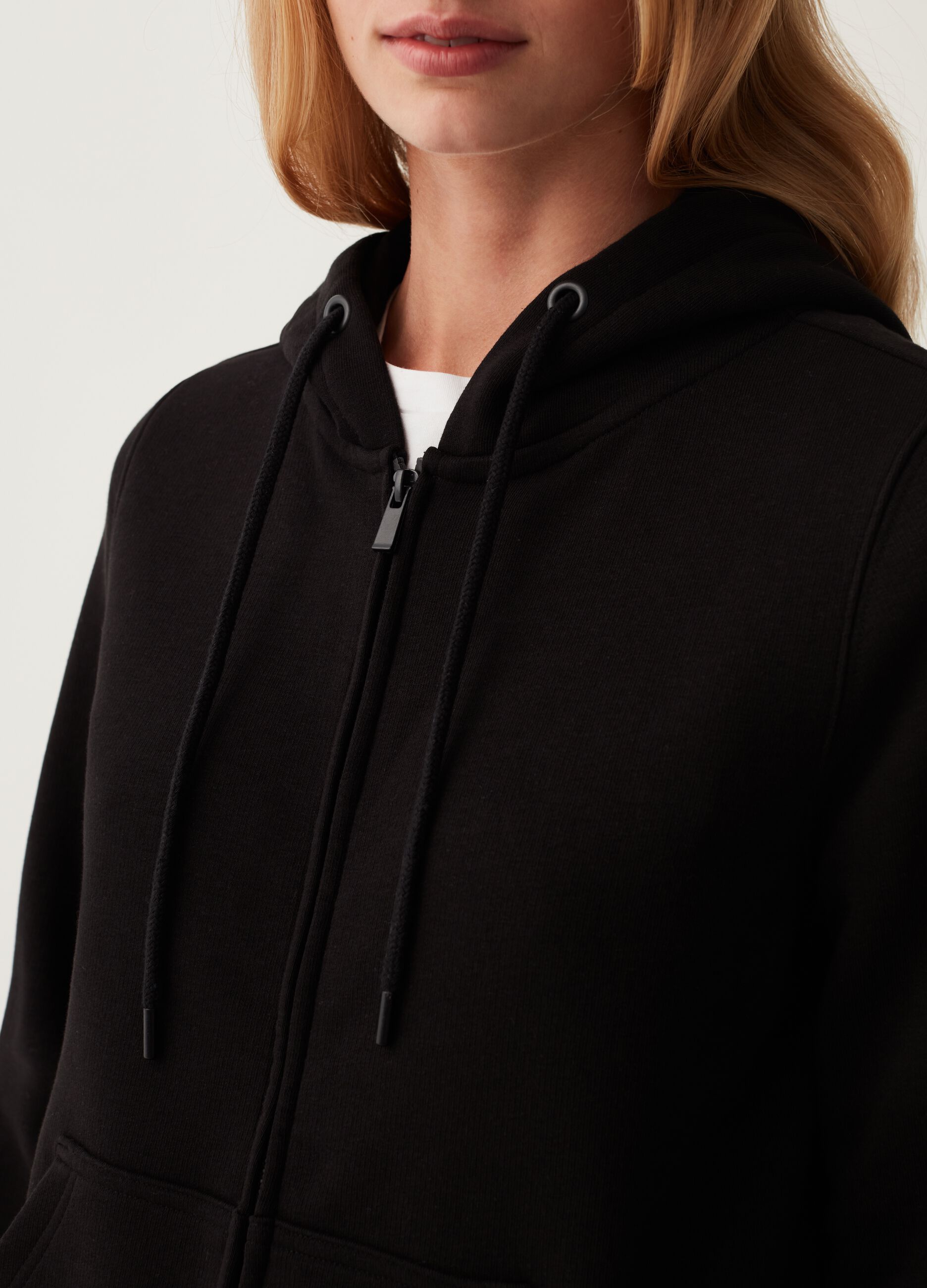 Full-zip in French Terry con cappuccio_3