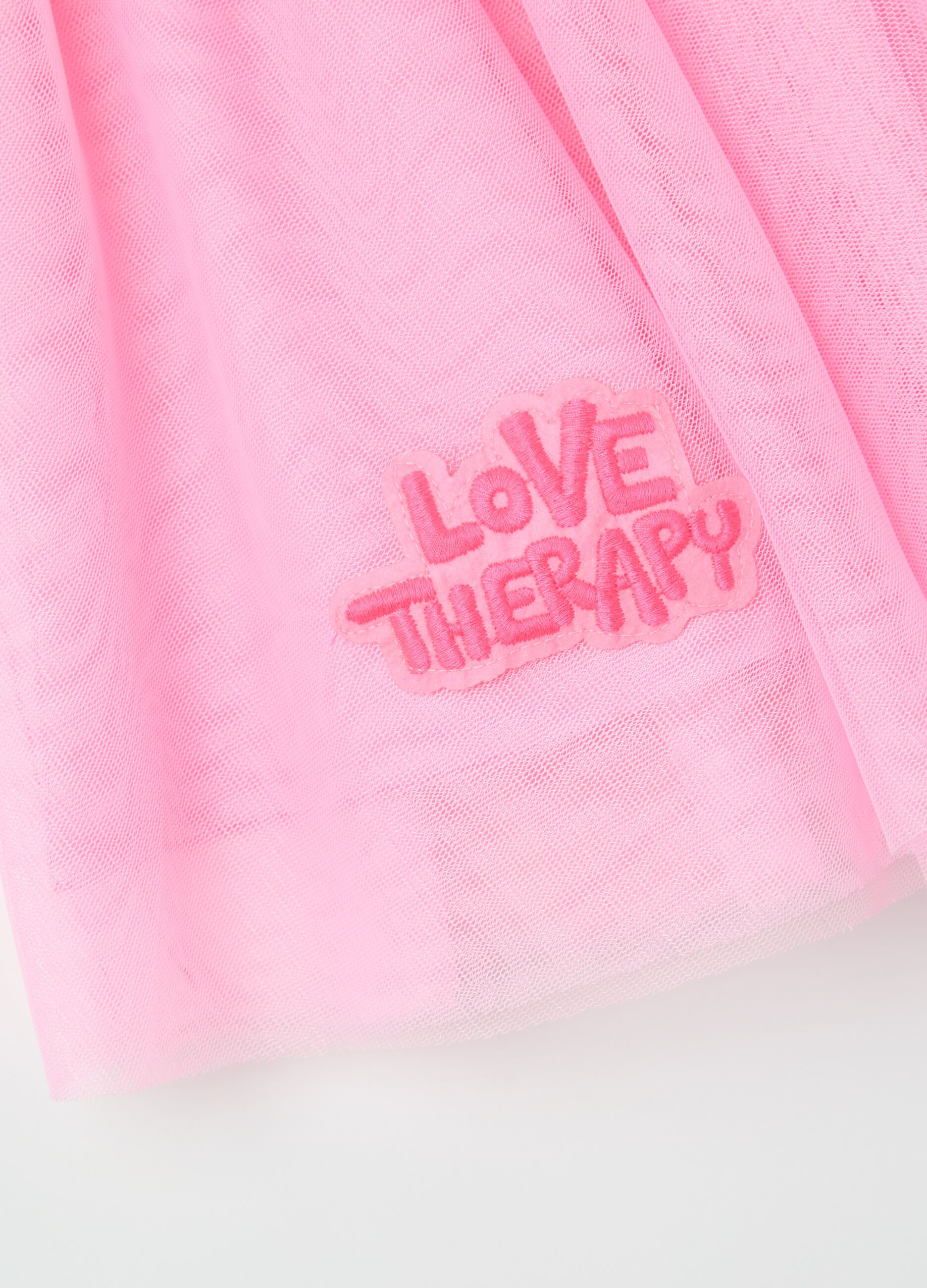 Pink Mini Tulle Skirt by Love Therapy