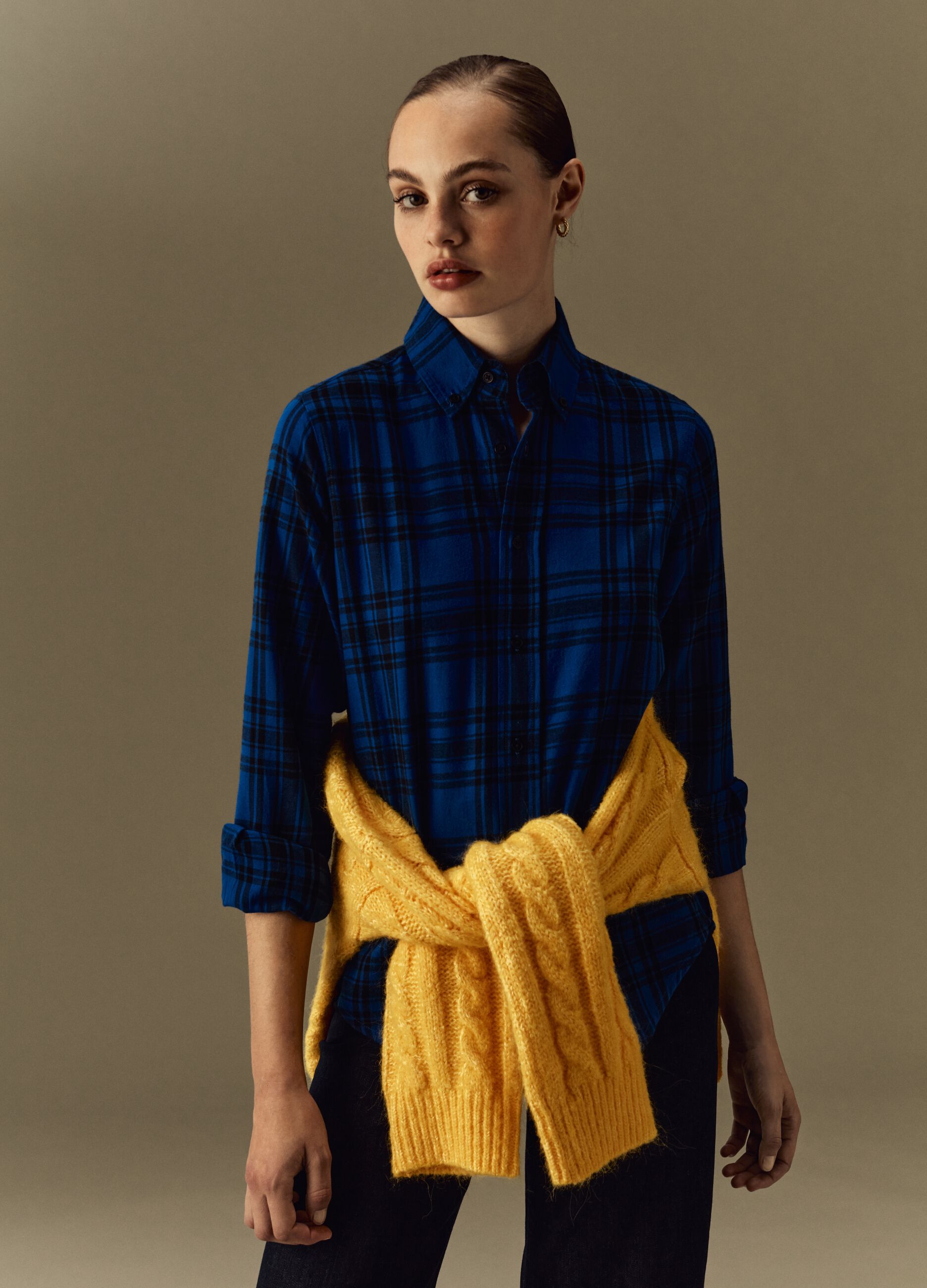 Camicia tartan in cotone_0