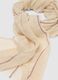 Beige pure cotton mesh scarf_1
