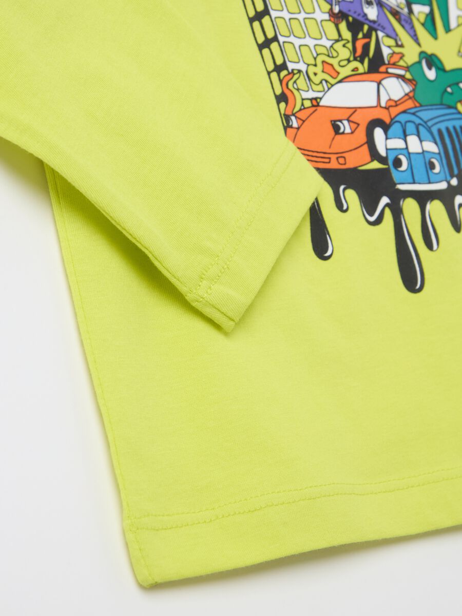 Long-sleeved T-shirt in cotton with print_3