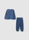 Completo jogging over fit blu in puro cotone per bimbo_1