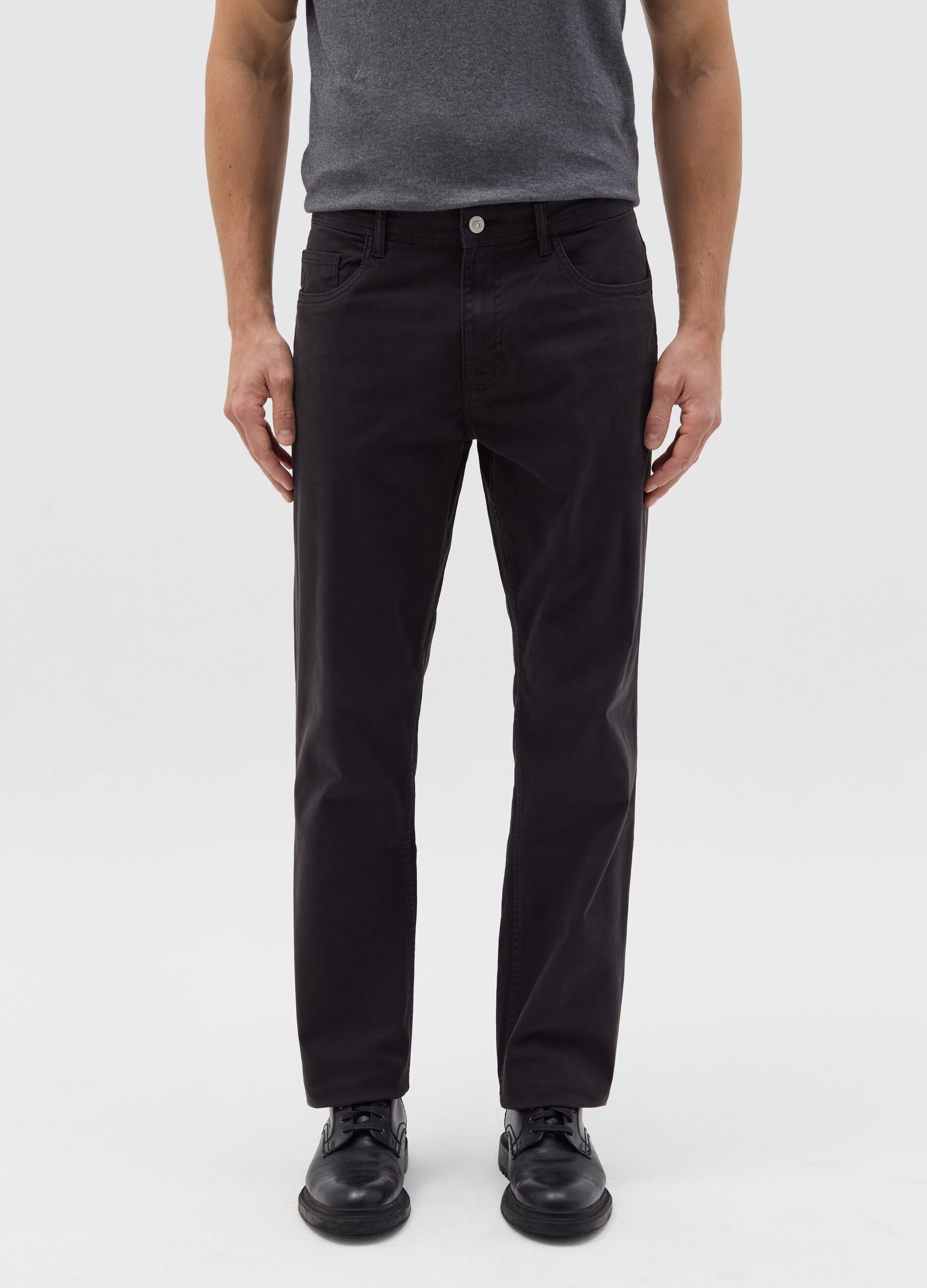 Pantaloni regular fit cinque tasche