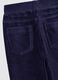 Girls' Cotton Blend Blue Flare Trousers_3
