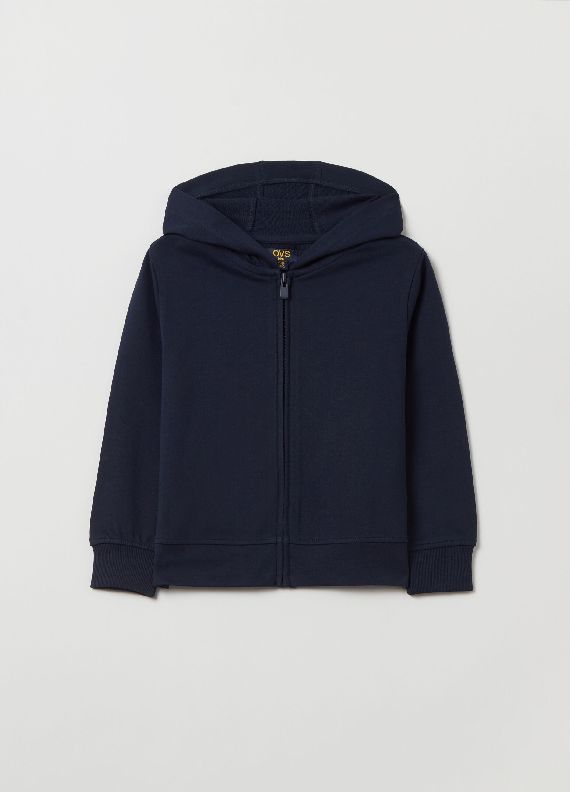 Full-zip in French Terry con cappuccio