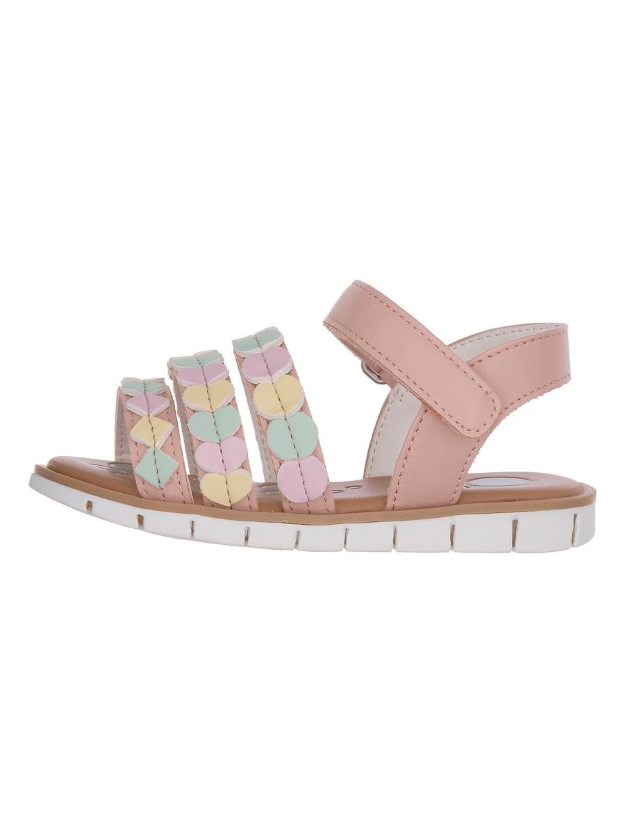 Girls' multicolour sandals with hook-and-loop fastening_0